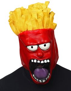 French Fries - Heltäckande Latexmask