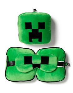 Minecraft Creeper Travel Kudde och ögonmask