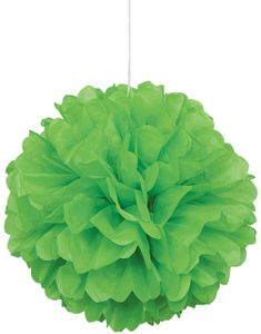 1 st Limegrön Puff Pom Pom 40 cm