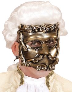 Bronsfärgad Casanova Ögonmask