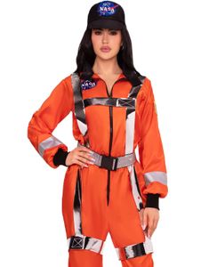 Orange Astronaut Damekostyme