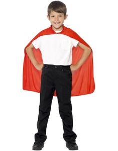 Röd Superhjälte Mantel för Barn