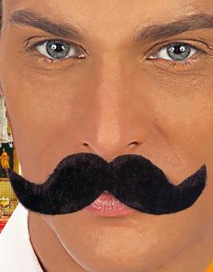 The Handlebar - Svart Lösmustasch