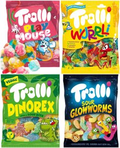 Taste Them All - Trolli Godis - Fyra Smaker - Paketerbjudandene