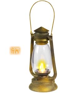 Lampa med Lysande LED Flamma 33 cm