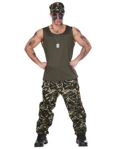 Mr. Soldier - Militär Maskeraddräkt (Herr)