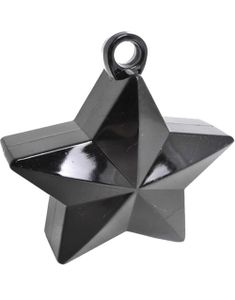 Ballongvikt med Stjärnform - Metallic Svart