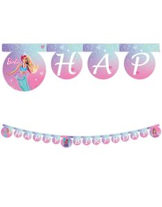 Barbie "Happy Birthday" Girlander 2 Meter