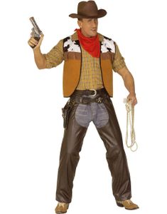 Bruna Skinnimiterade Cowboy Chaps