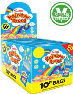 60 stk Swizzels Rainbow Drops Mini 10 gram
