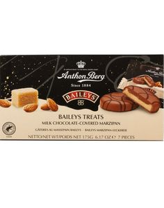 Anthon Berg Baileys Treats - Chokladöverdragen Marsipan med Gräddlikörsmak i Presentask 175 Gram