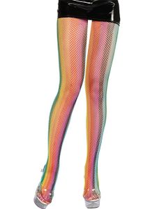Regnbågsfärgad Nätstrumpbyxa