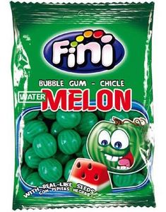 Pose med Fini Fizzy Watermelon / Fini Vannmelon Tyggegummi