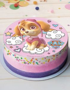 Kakebilde med Skye Paw Patrol Motiv