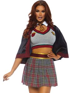 Harry Potter-Inspirerad Maskeraddräkt 3 Delar (Dam)