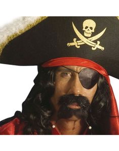 Svart Satin Piratögonlapp