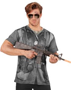 Fotorealistisk Soldat T-shirt (Herr)