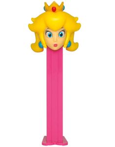 Super Mario Peach Pez-Hållare med 2 stk Pez Förpackningar