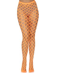 Orange 80-talls Tights m/ Store Ruter