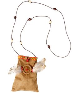 Liten Indian Dräktväska med Fjädrar