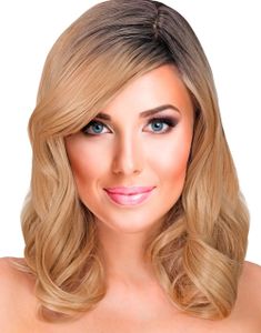 Bella Dream -Blond Bølget DeLuxe Parykk