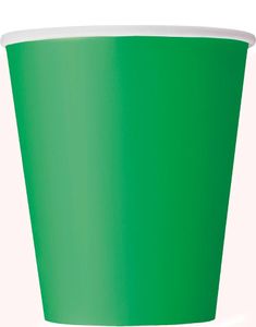 14 st Gröna Pappmuggar 270 ml