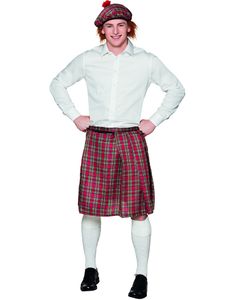 Tartan Mönstrad Röd Kilt