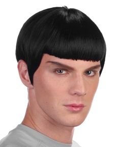 Spock Inspirerad Svart Peruk