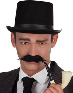 Detektiv - Svart Lösmustasch