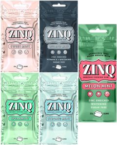 Taste Them All - Zinq Tuggummi Påse - Fem Smaker - Paketerbjudandene