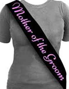 Svart och Rosa Mother of the Groom Ordensband