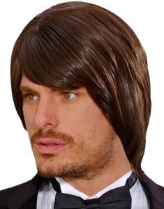 Brun Adam Deluxe Peruk - Kan Stylas!