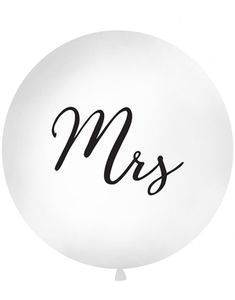 MRS - Vit Rund JUMBO Ballong 1 meter