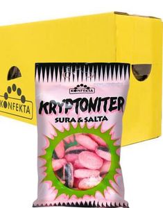 Sura och Salta Kryptoniter med Lakritspulver-Kärna - Hel Låda