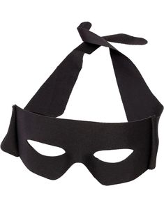 Svart Ögonmask med Knytning