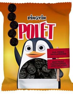 Pingvin Polét - Lakrispolletter med Frisk Saltlakrissmak 110 gram