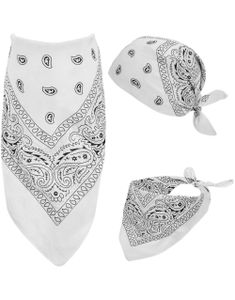 Paisley Bandana - Vit