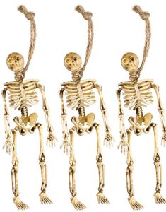 3 st Skelettfigurer - Dekoration 15 cm