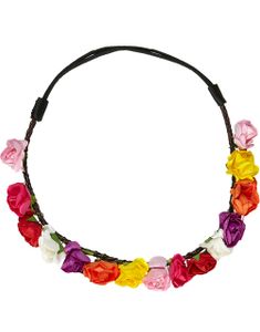 Fint Hårband med Blommor i Olika Färger