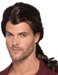 Brun Piratperuk med Hästsvans