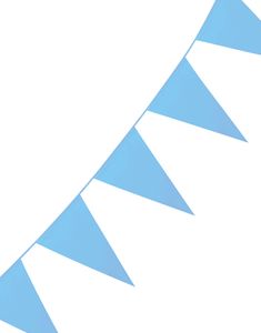 Ljus Blå Banner med Stora Vimpel Flaggor 10 meter