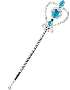 Silverfärgad Prinsesstav Pyntad med Blå Stenar