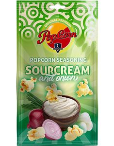 Sundlings Premium Popcorn Krydder - Sourcream & Onion 26 gram