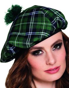 Grön Basker/Skottehatt
