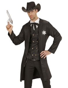 Sheriffdräkt med Väst och Slips (Herr)