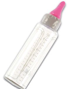 Uppblåsbar Nappflaska med Rosa Topp