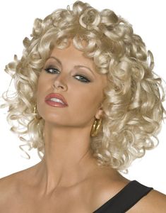 Licensierad Sandy Peruk med Lockar