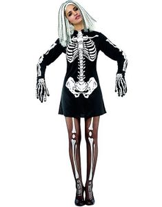 Skelett-Klänning