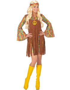 Flower Power Babe - Hippiekostym till Dam