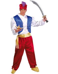 Aladdin Inspirerad Herrdräkt 4 Delar